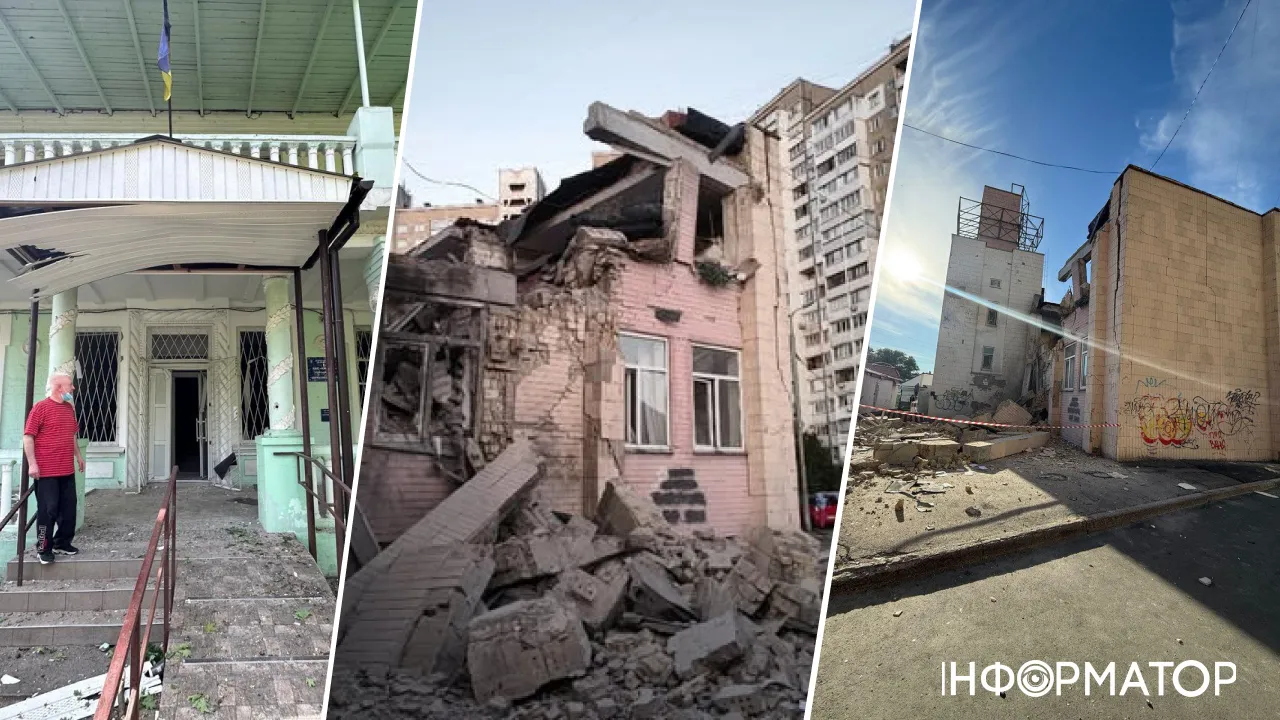 Російська атака пошкодила амбулаторії та лікарні Києва, одну з медустанов Голосіївського району зруйновано
