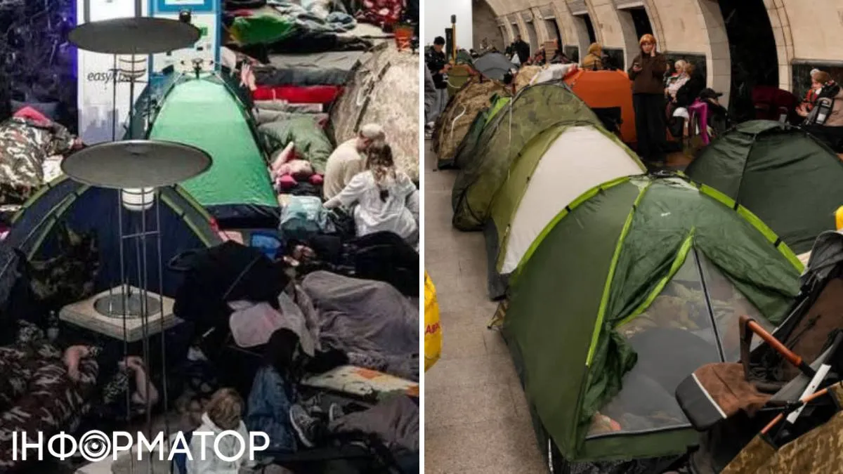 На деяких станціях намети стояли так щільно, що тим, хто прийшов вже після оголошення тривоги, доводилося розвертатися і йти додому
