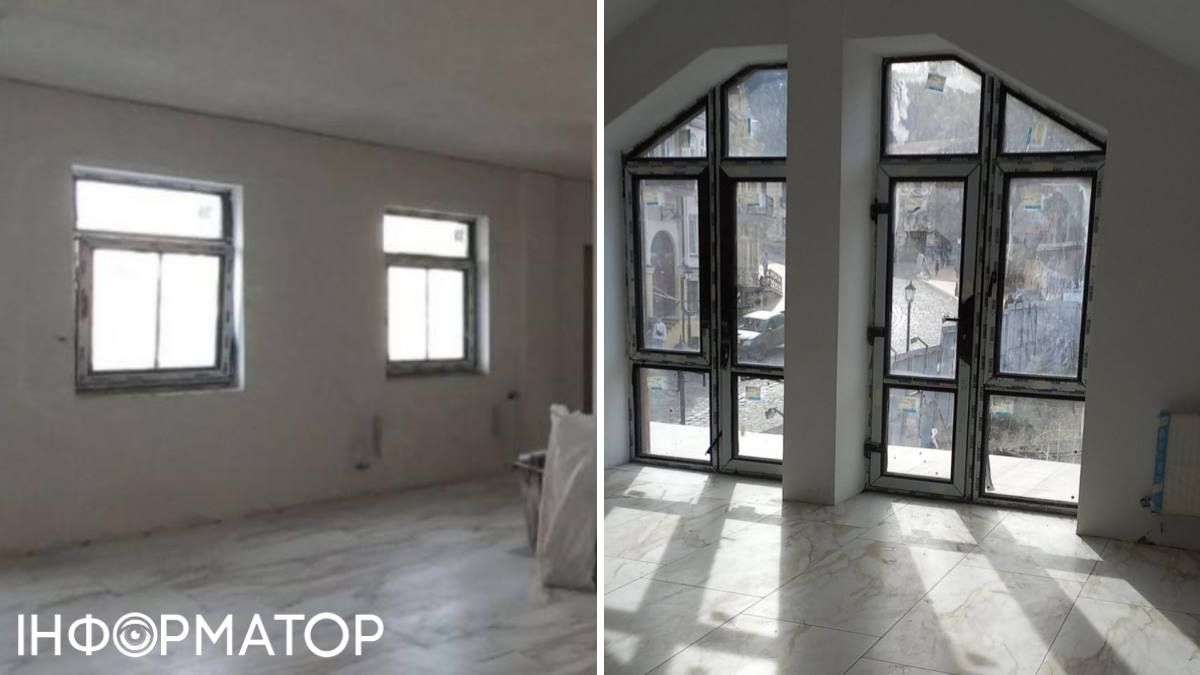Внутри здания нет ремонта – только начерно отделанные стены и пол Внутри здания нет ремонта – только начерно отделанные стены и пол