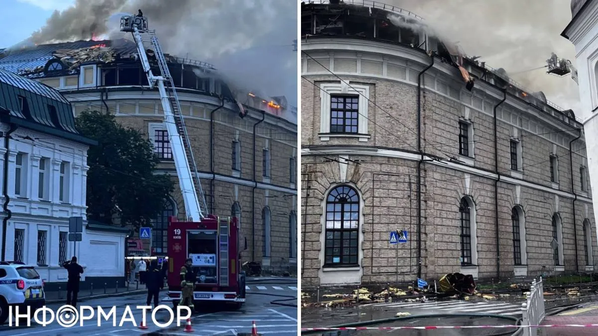 Мистецький Арсенал також горів зранку у понеділок, 15 червня Мистецький Арсенал також горів зранку у понеділок, 15 червня