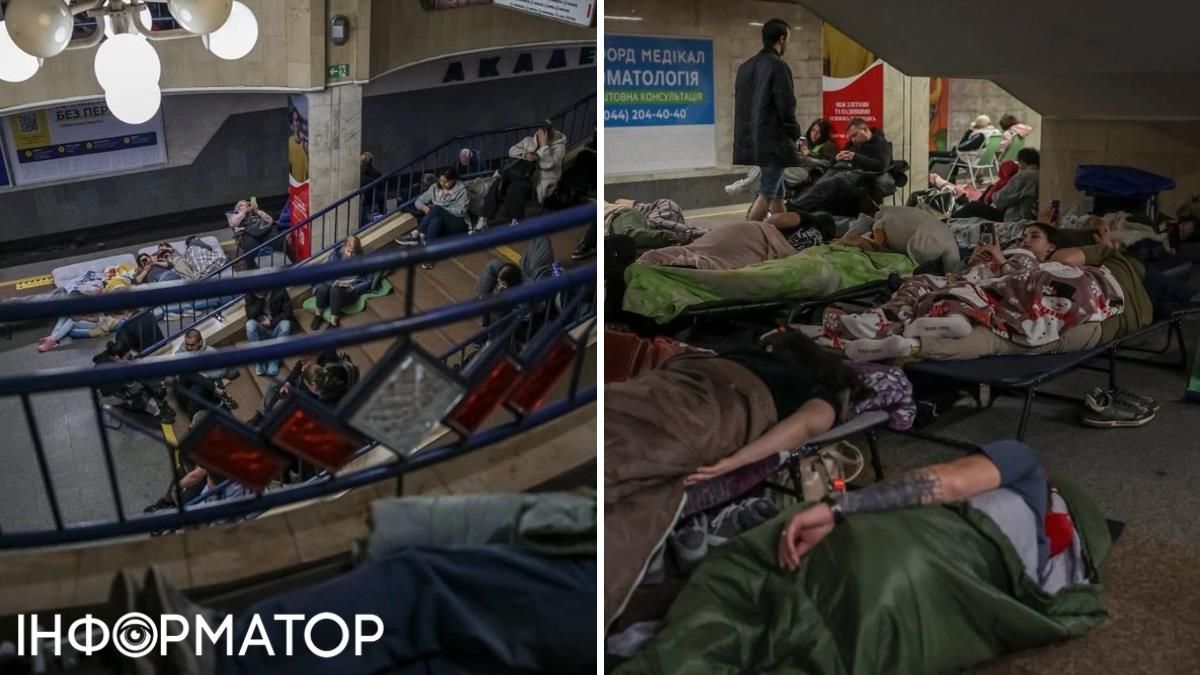 В своей массе находившиеся на станциях метро киевляне прислушались к рекомендациям подземки и не стали тащить с собой палатки. Фото: КП "Киевский метрополитен" В своей массе находившиеся на станциях метро киевляне прислушались к рекомендациям подземки и не стали тащить с собой палатки. Фото: КП "Киевский метрополитен"