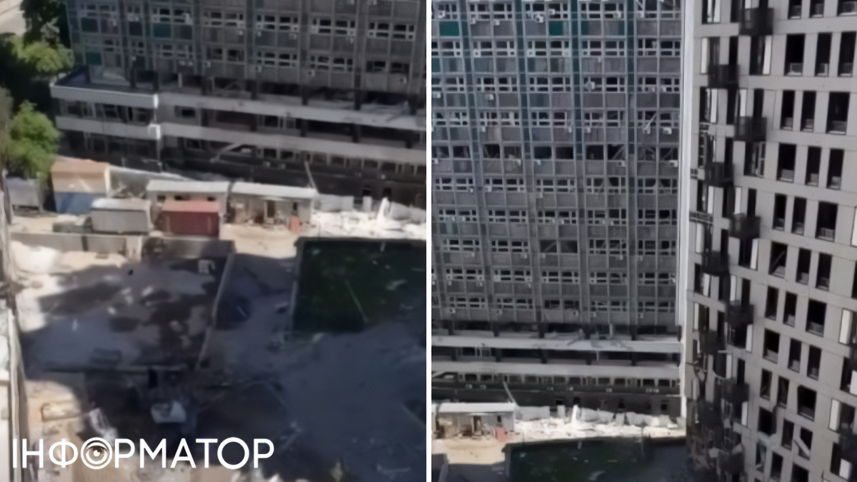 ЖК Trinity на Печерську постраждав від російського обстрілу 24 травня ЖК Trinity на Печерську