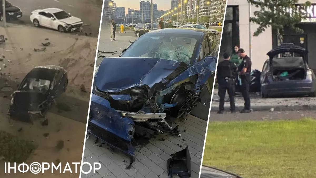 Tesla ДТП Киев