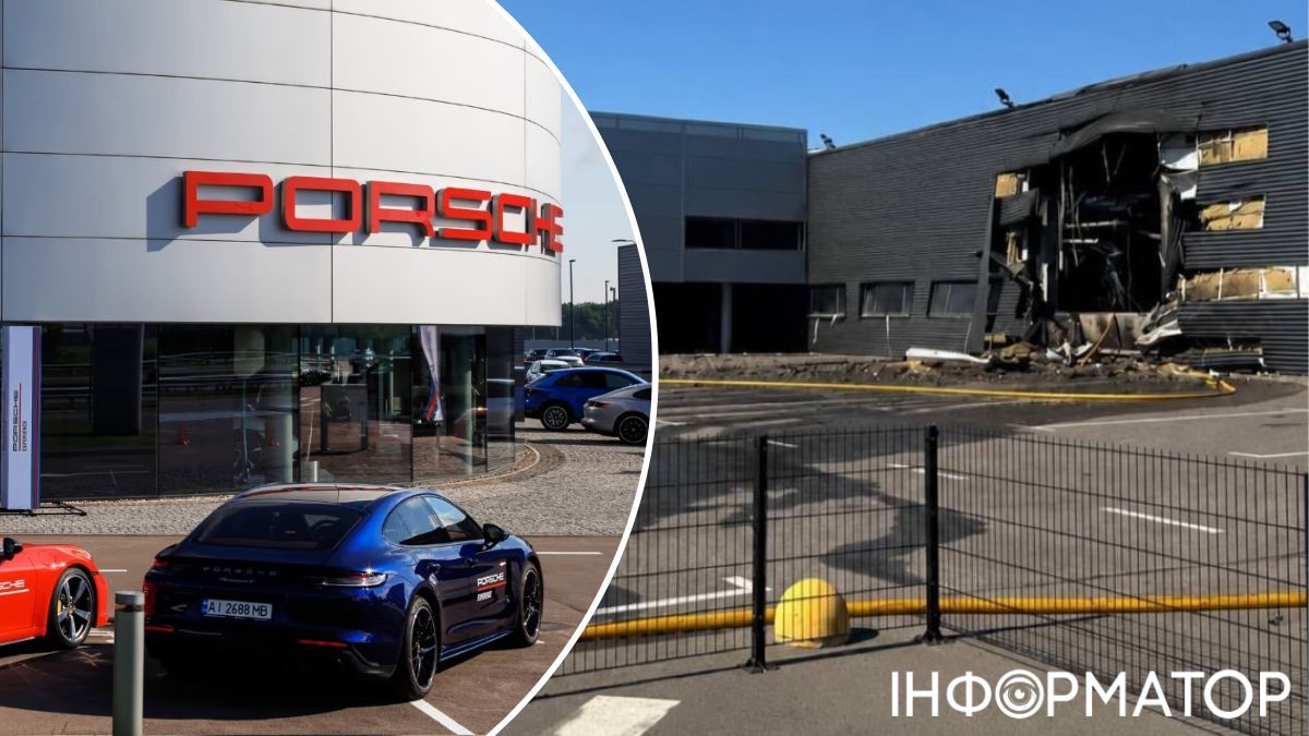 У Борисполі приліт влучив у автосалон Porsche - згоріли два авто