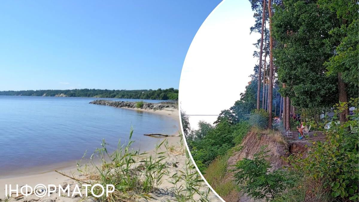 Київське море пляж відпочивальники