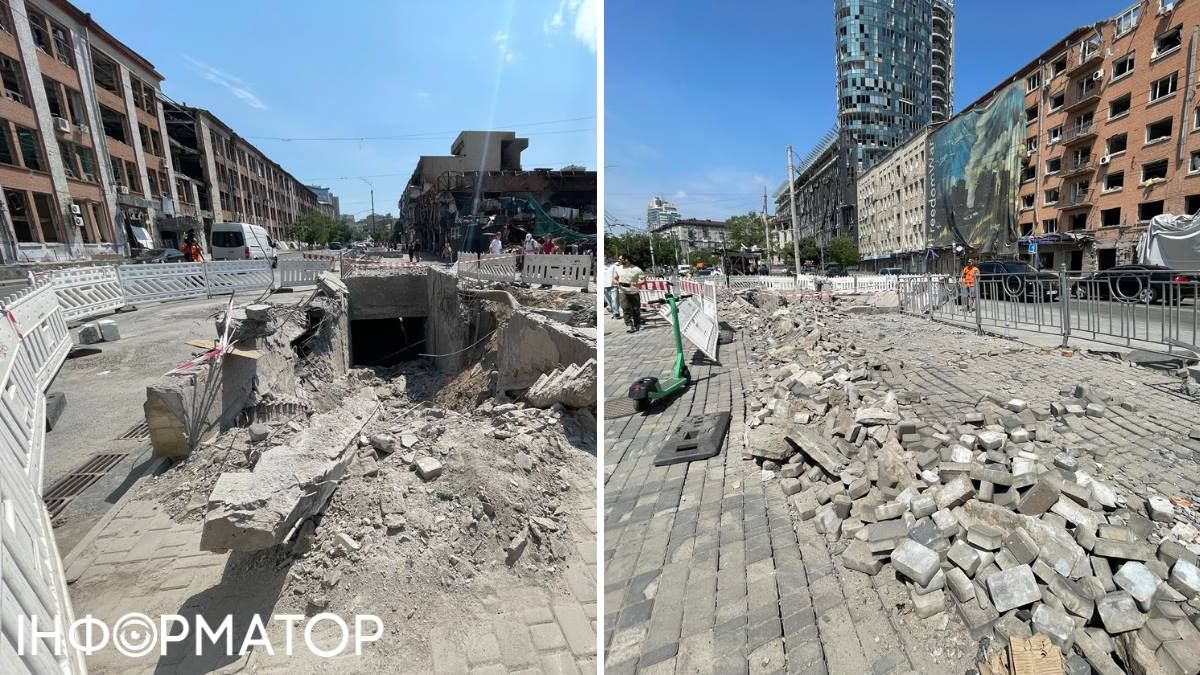 На Лук'янівці зроблять тимчасовий наземний перехід замість розваленого ракетою