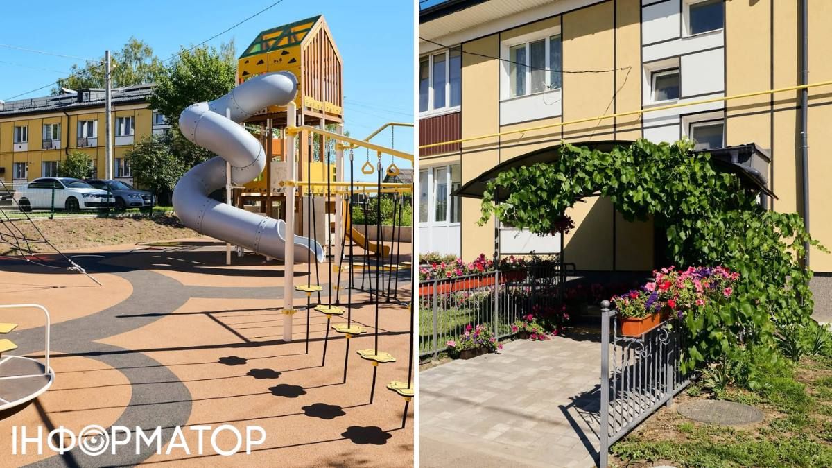Дома получили утепленные фасады, а перед ними построили детские площадки. Дома получили утепленные фасады, а перед ними построили детские площадки.