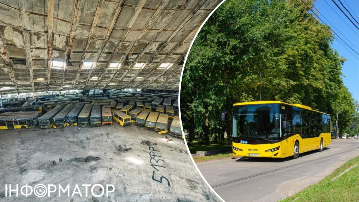 Автобусы заброшенный автопарк Киев