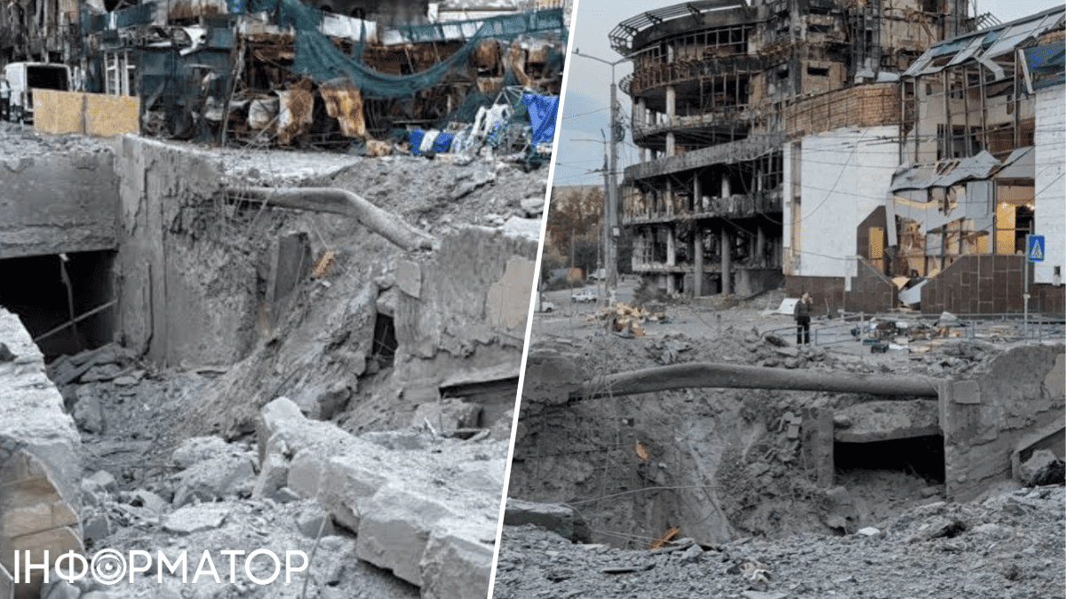 Поврежденный переход Лукьяновска