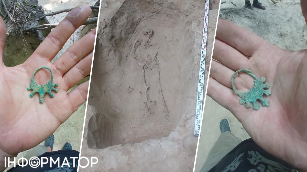 Разыскали мужские захоронения и украшения из бронзы