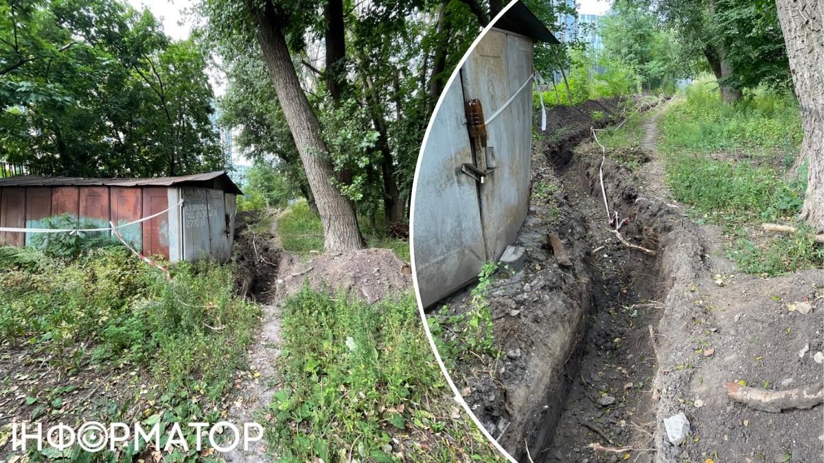 Ґрунтові води підступають: хтось з місцевих вже почав рити траншею для відведення Ґрунтові води підступають: хтось з місцевих вже почав рити траншею для відведення
