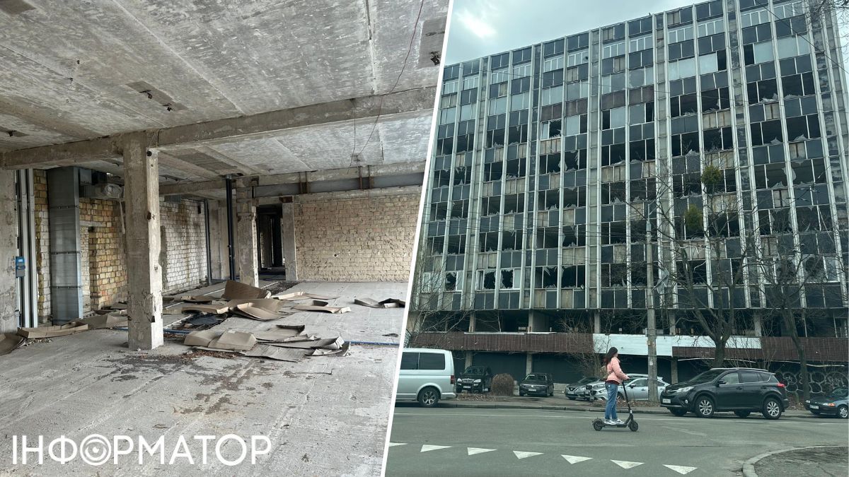 Пошкоджена будівля заводу
