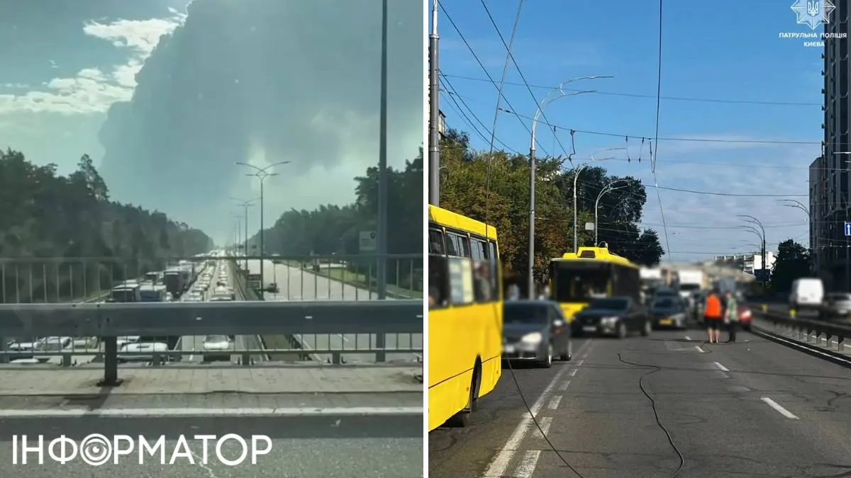 Київ скували затори через нічну ракетну атаку - стоять Кардачі й Бориспільська траса