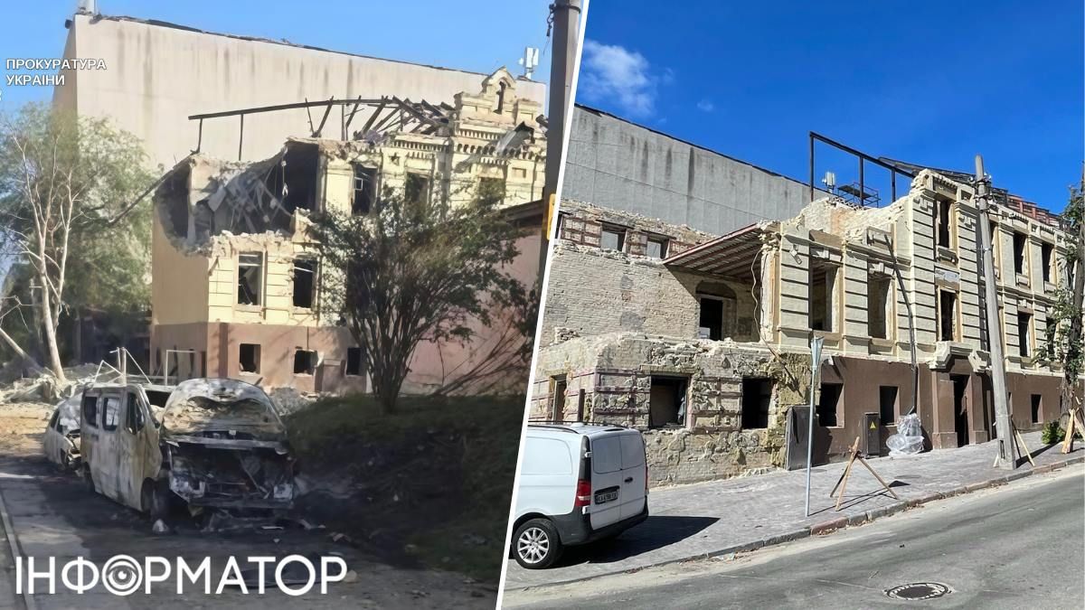 На Лук'янівці розбирають будівлю Поліційної дільниці, зруйнованої балістикою в липні
