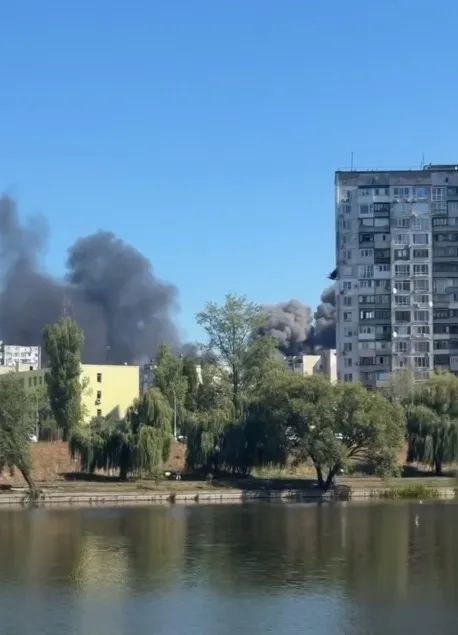 Дим після удар РФ. Фото: соцмережі Дим після удар РФ. Фото: соцмережі