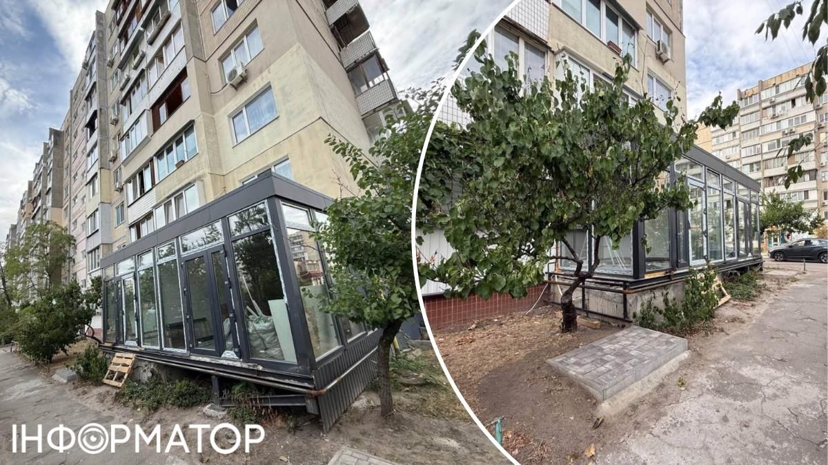 Незаконная пристройка Оболонь