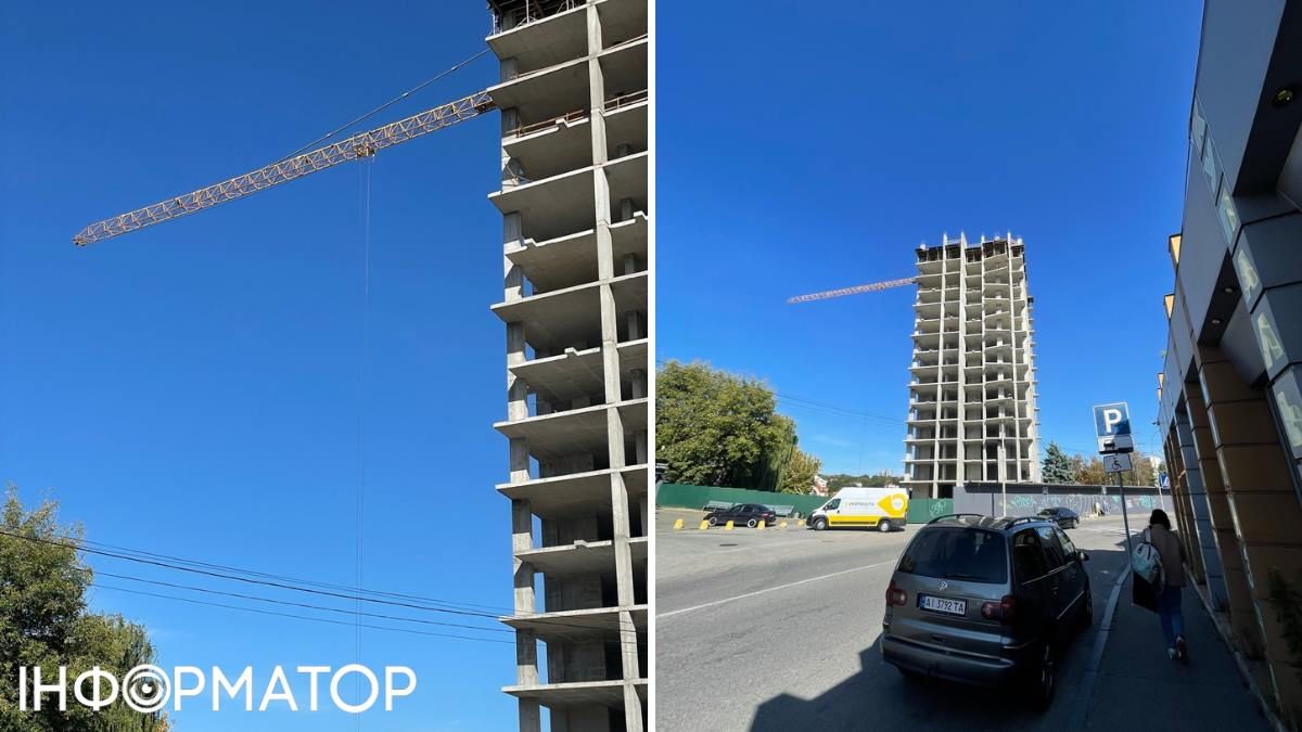 Баштовий кран на будівництві знову в русі - процес зведення ЖК знову активізувався Баштовий кран на будівництві знову в русі - процес зведення ЖК знову активізувався