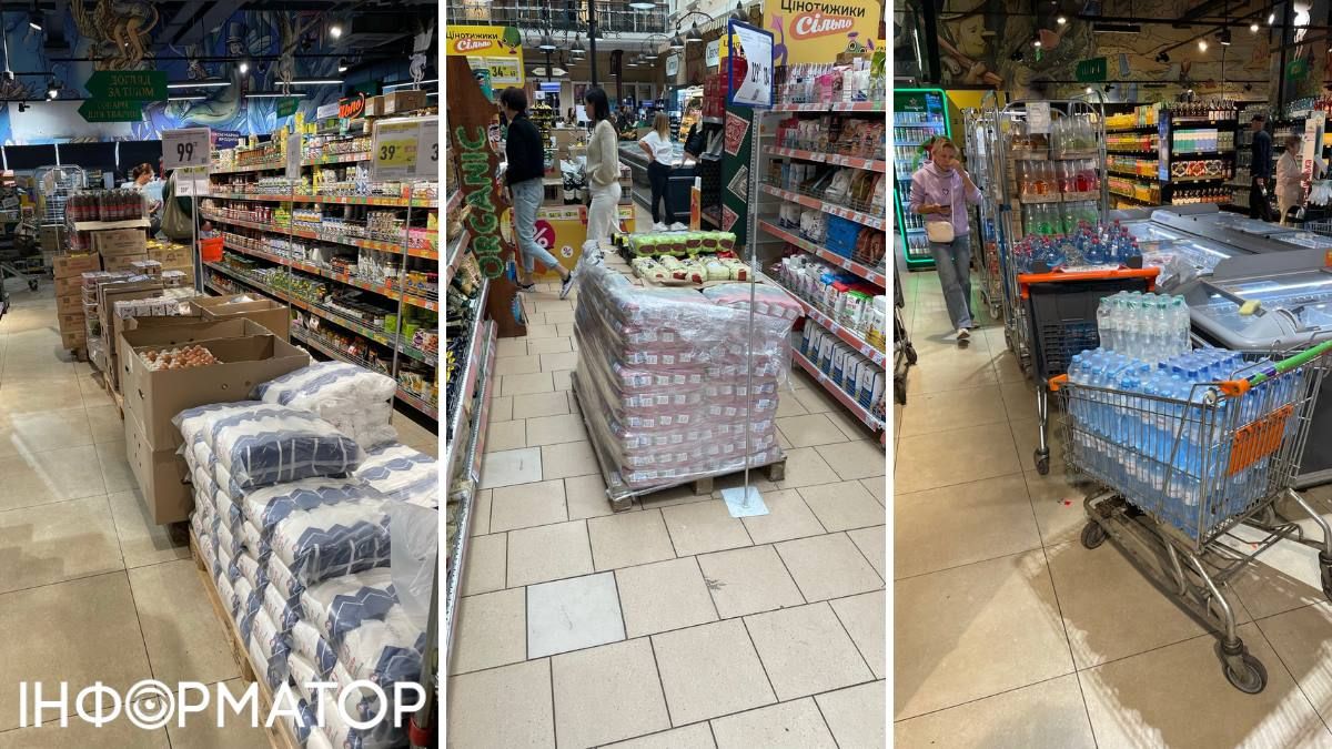 Сільпо зводить барикади - торговельні зали магазинів у Києві стали міні-складами для товарів