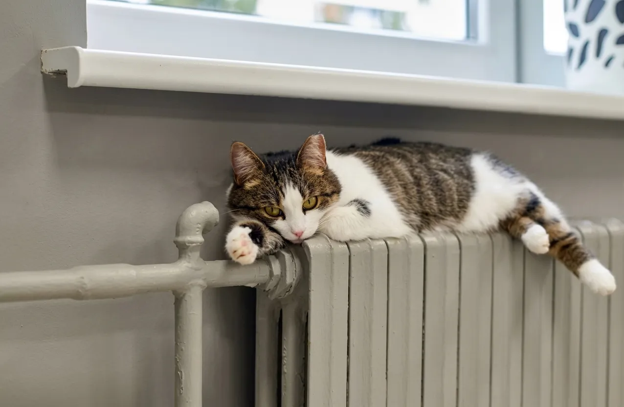 котик батарея тепло опалення