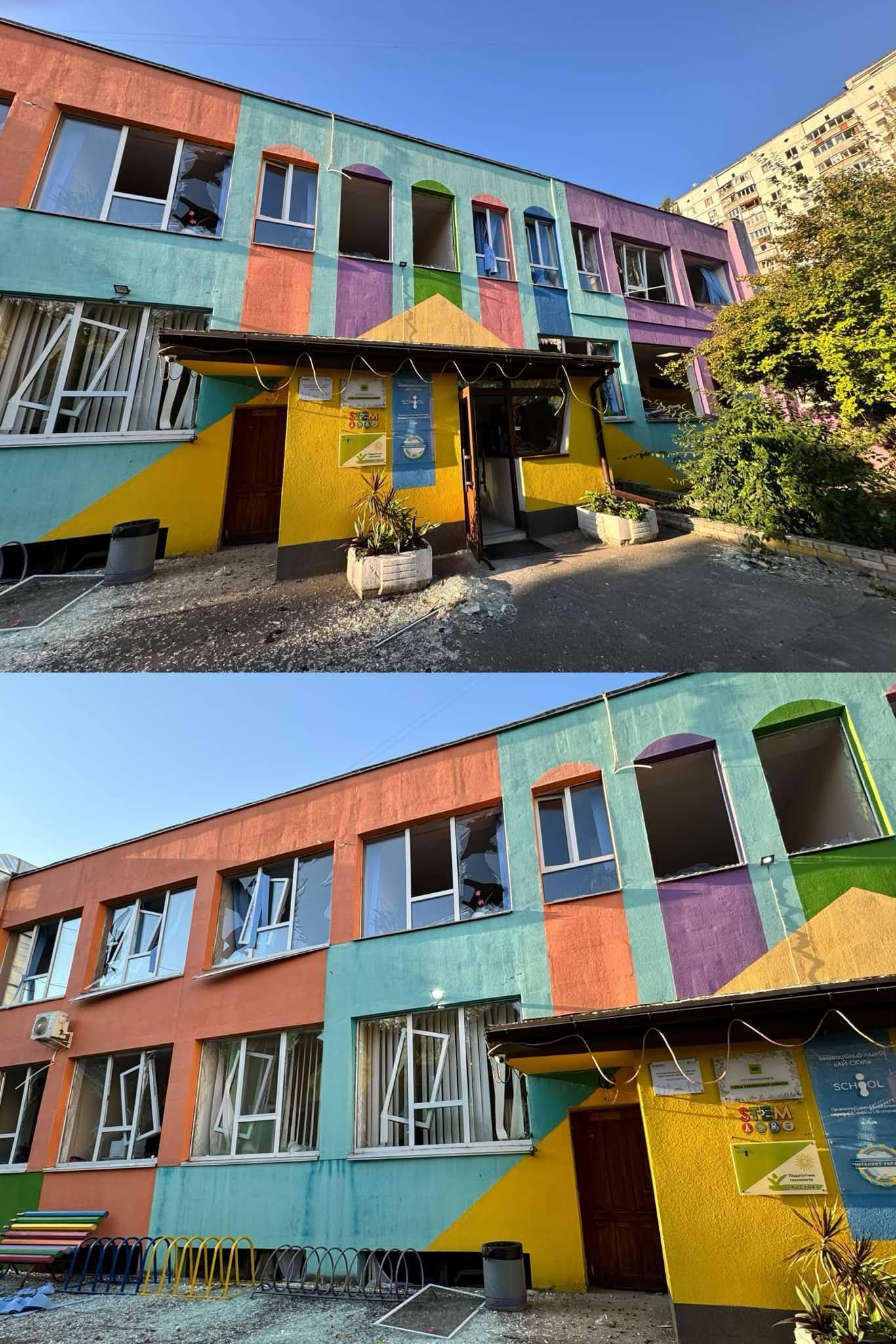 I-School показал последствия удара в Дарнице I-School показал последствия удара в Дарнице