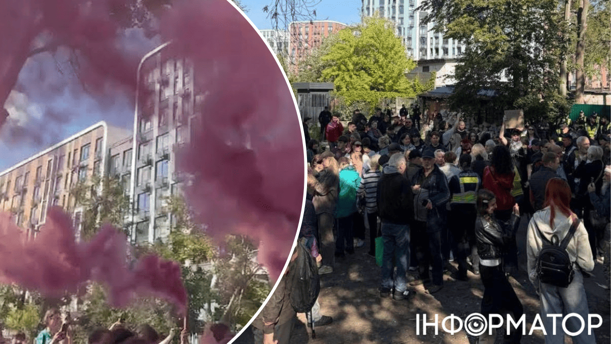 протест Теремки полиция