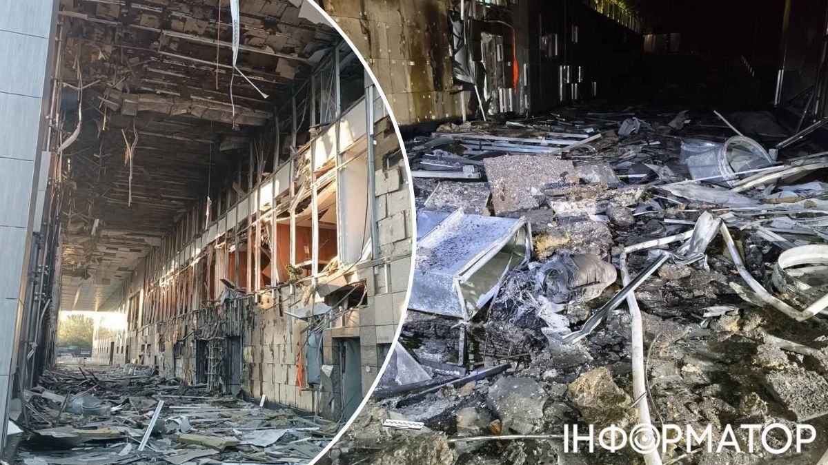 Пошкоджений КВЦ Парковий