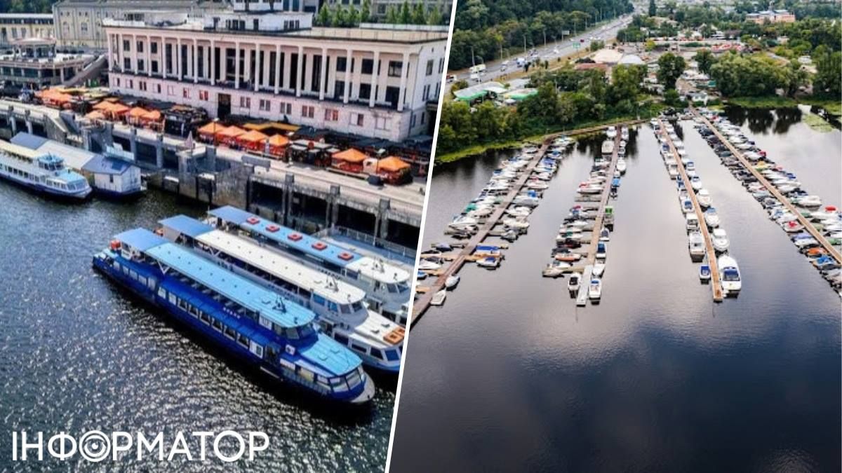 Мы просчитали отдельно сценарии с использованием теплоходов типа "Каштан" (на первом плане) и маломерных катеров, которых в Киеве и около него - тысячи на частных стоянках.