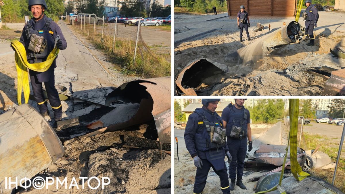 Ракета дивом не вибухнула біля каплички на Позняках Ракета дивом не вибухнула біля каплички на Позняках