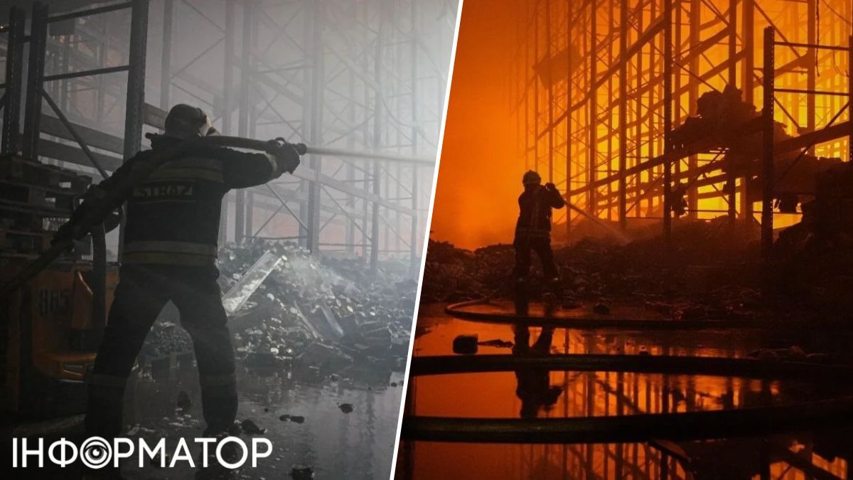 наслідки обстрілу складу