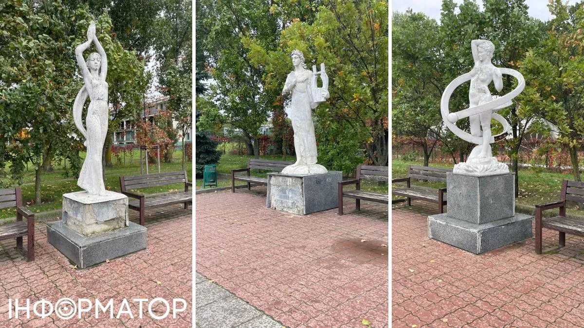 Безхозних Муз всиновили, а відреставрувати забули - КП Плесо вже понад два роки ігнорує статуї на Оболоні