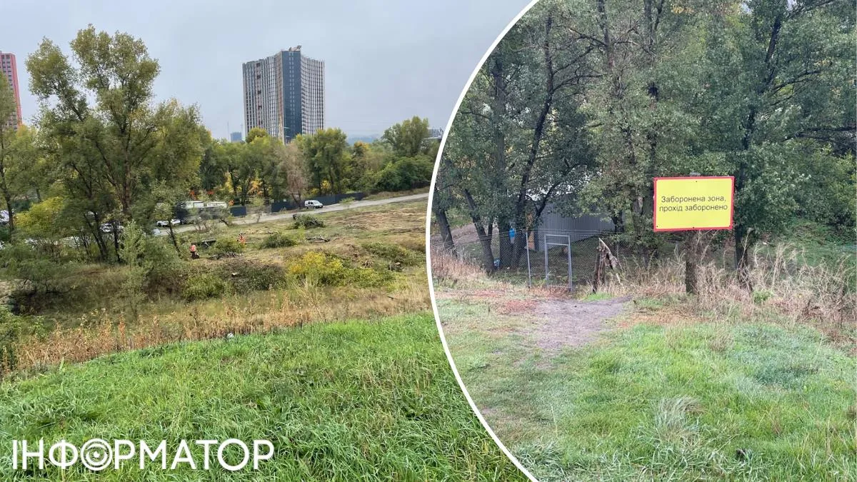 Десь тут, поблизу Північного мосту, тимчасова переправа виходитиме на правий берег Дніпра