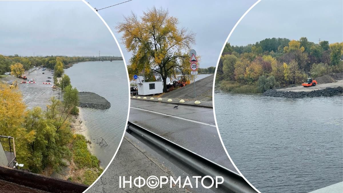Тимчасовий міст з дамбою у Києві вже будують - читачі Інформатора злили локацію