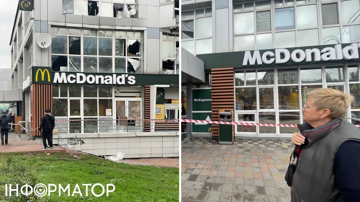 Біля закладу, і всередині нього вже працює технічний персонал Біля закладу, і всередині нього вже працює технічний персонал