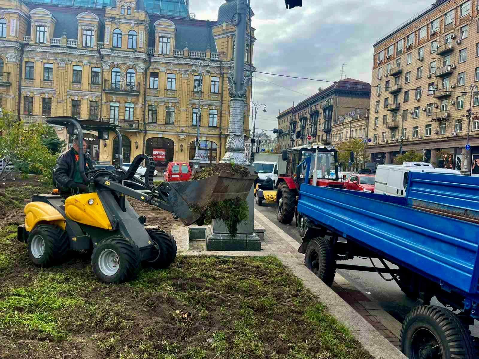 Обустройство необычной клумбы на Бессарабке клумба