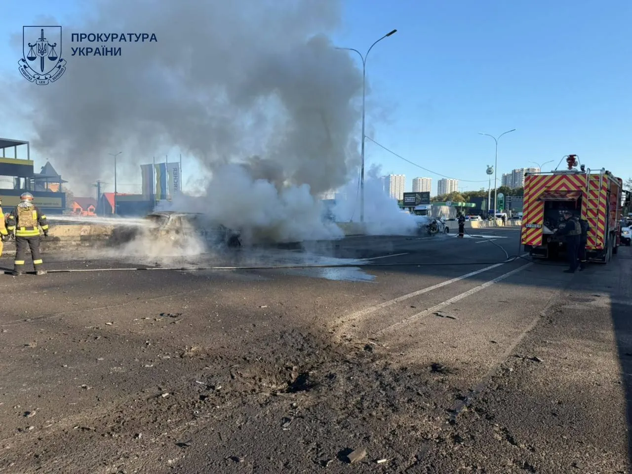 За попередніми даними, російський безпілотник влучив поблизу траси Київ — Одеса в селищі Чабани