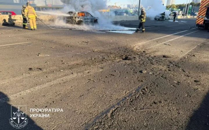 Последствия вражеского удара по трассе Последствия вражеского удара по трассе