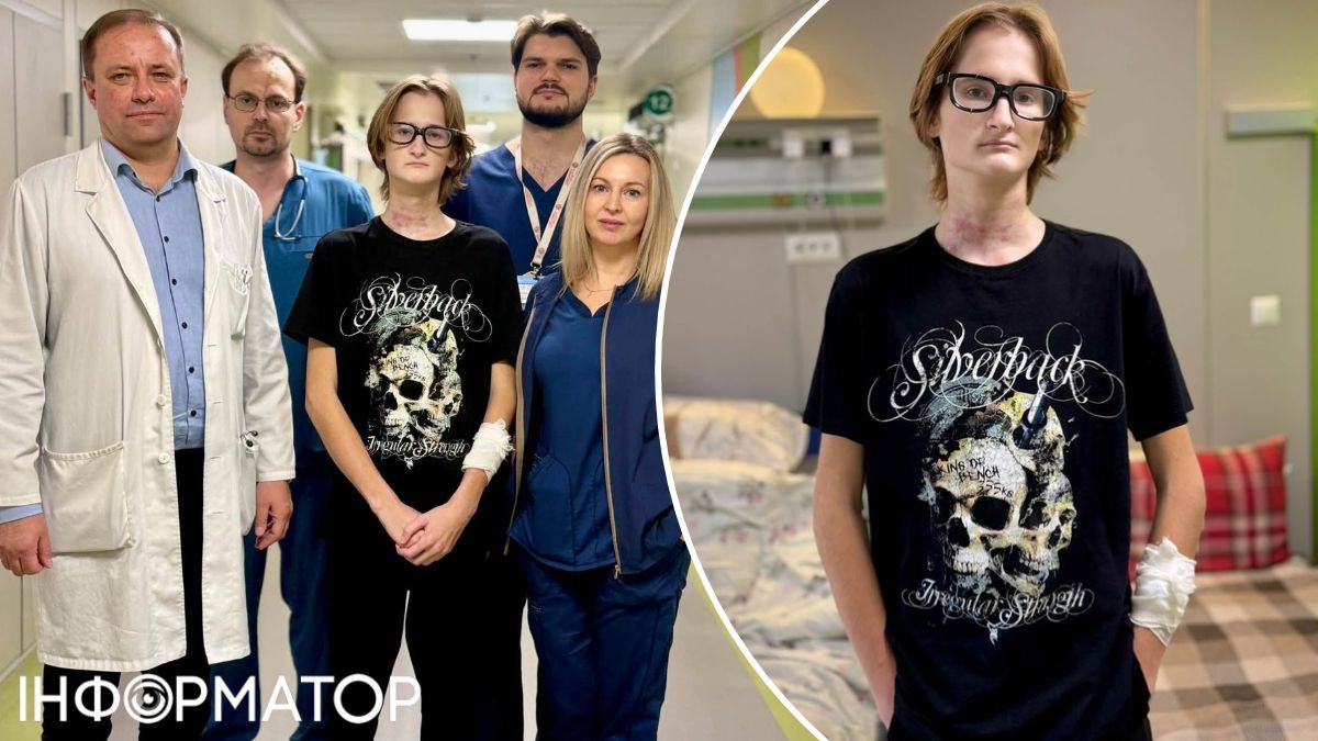 В Охматдиті врятували 16-річного хлопця з Сум, що налетів на мотоциклі шиєю на металевий трос від антидронової сітки