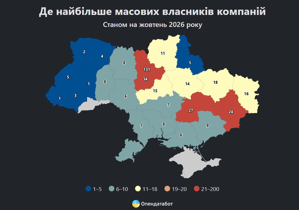 Дані: Опендатабот Дані: Опендатабот
