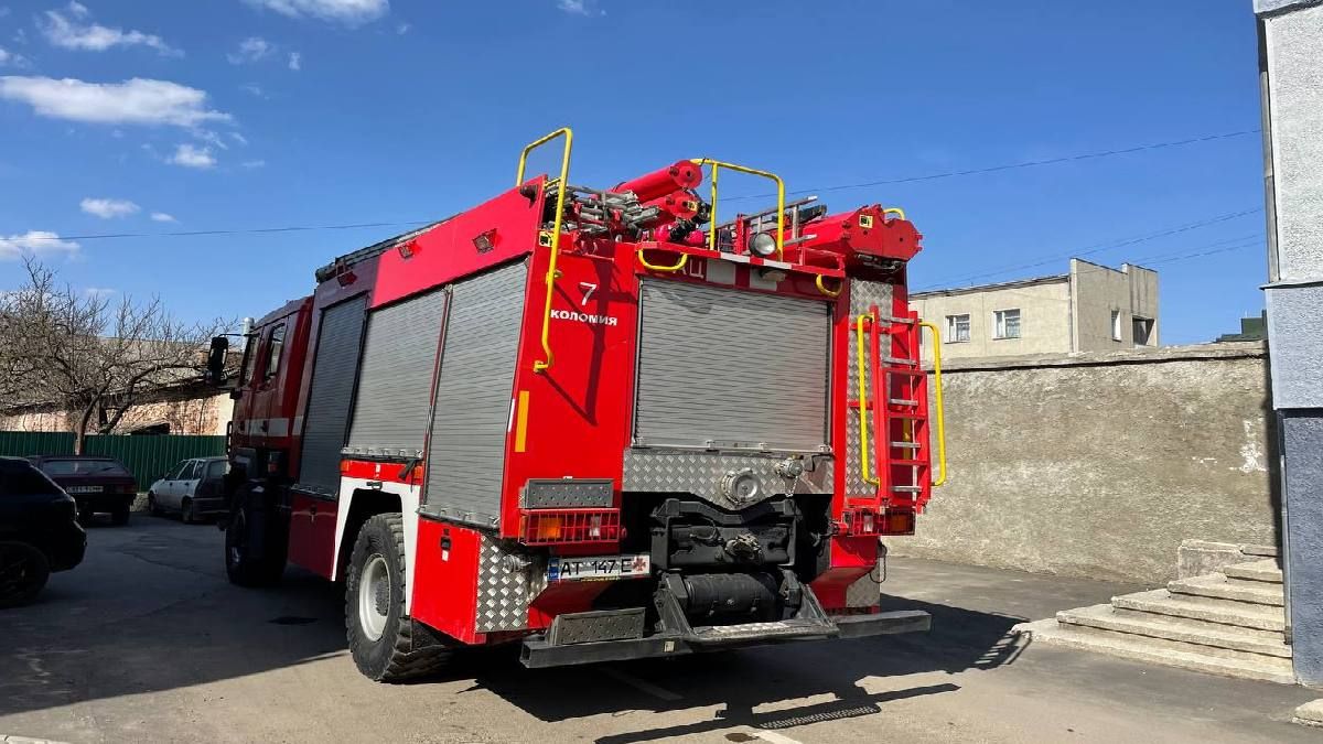 Коломия: пожежа у поліційному відділку