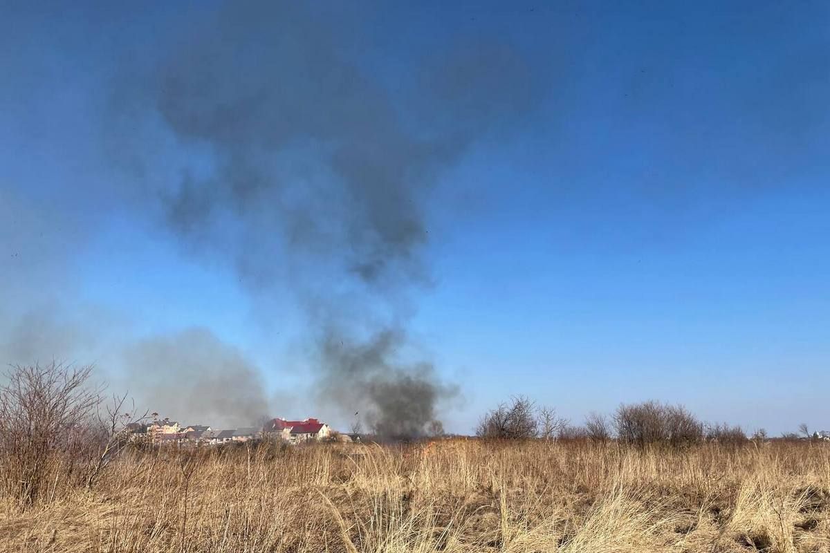 В Коломиї знову пожежа: горить урочище Левади 5