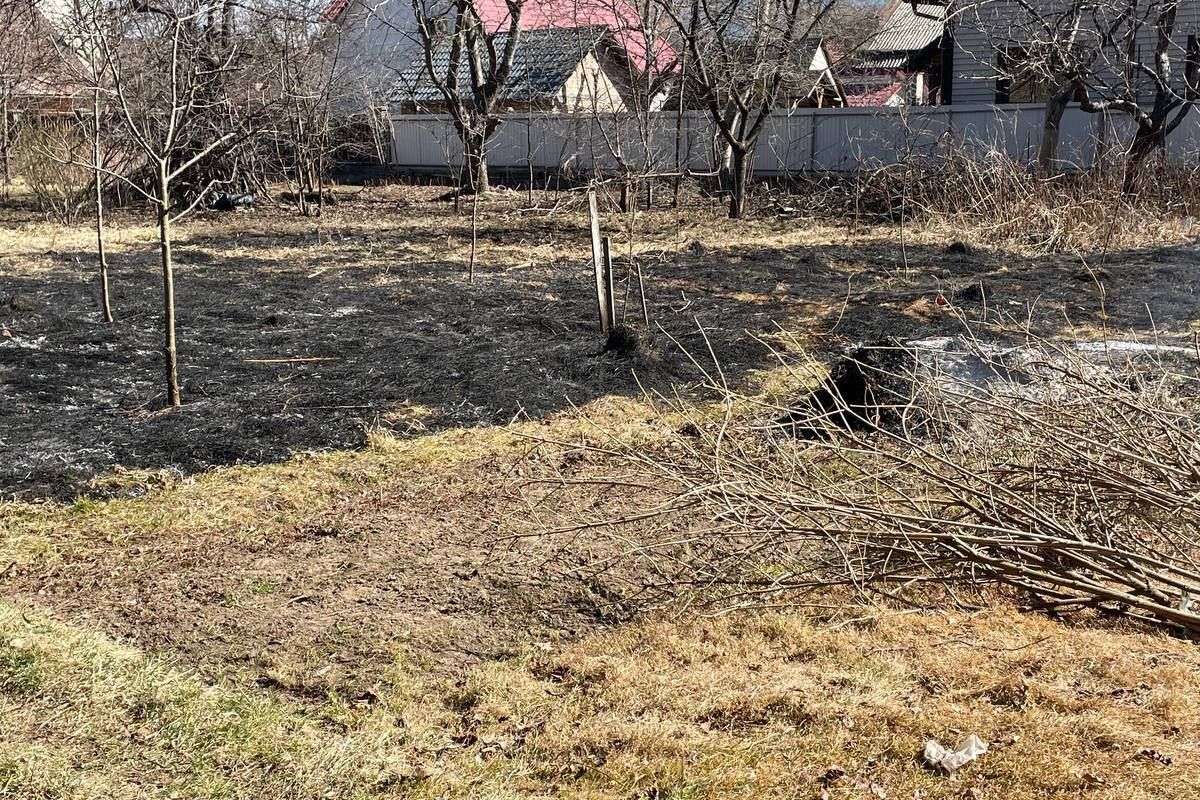 Коломиянка підпалила суху траву і сама стала жертвою пожежі 3
