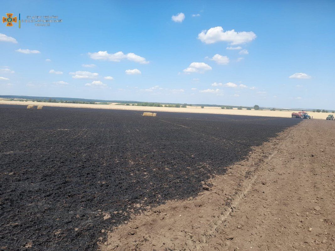 У Семаківцях горіло 3 гектари пшениці 2