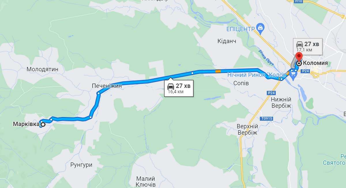 Відпочинок неподалік Коломиї | горбиста Марківка 1