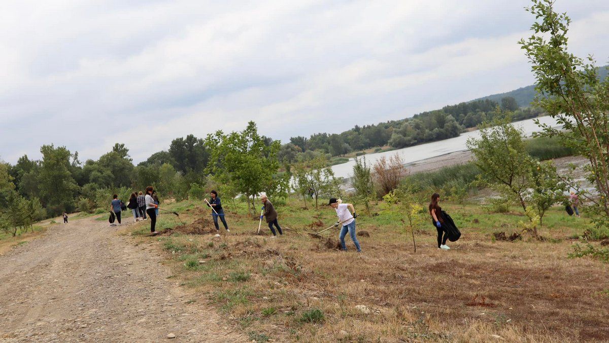 Як службовці з ратуші прибирали Шевченківське озеро 1
