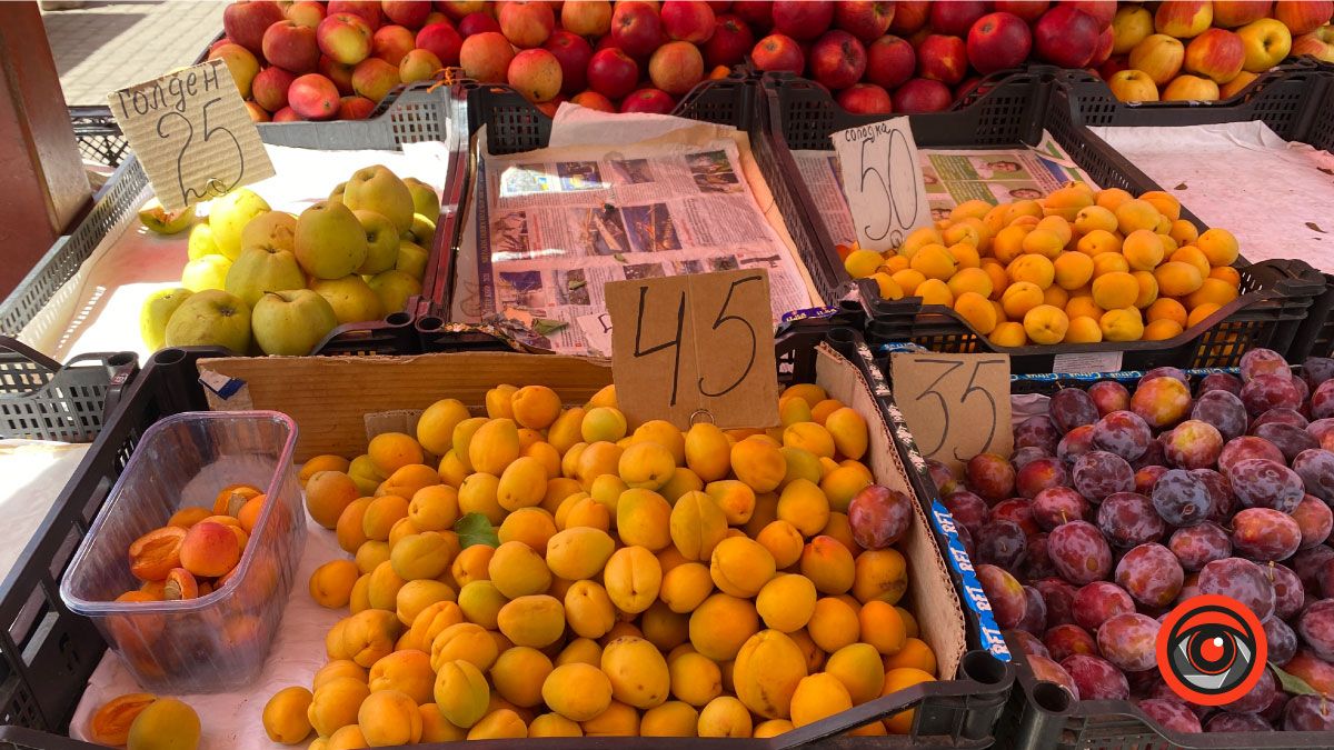 Які ціни на персики та абрикоси на базарі в Коломиї? 7
