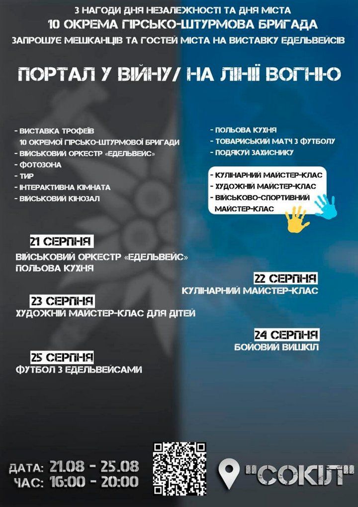 Виставка "Портал у війну/На лінії вогню" у "Соколі" 3