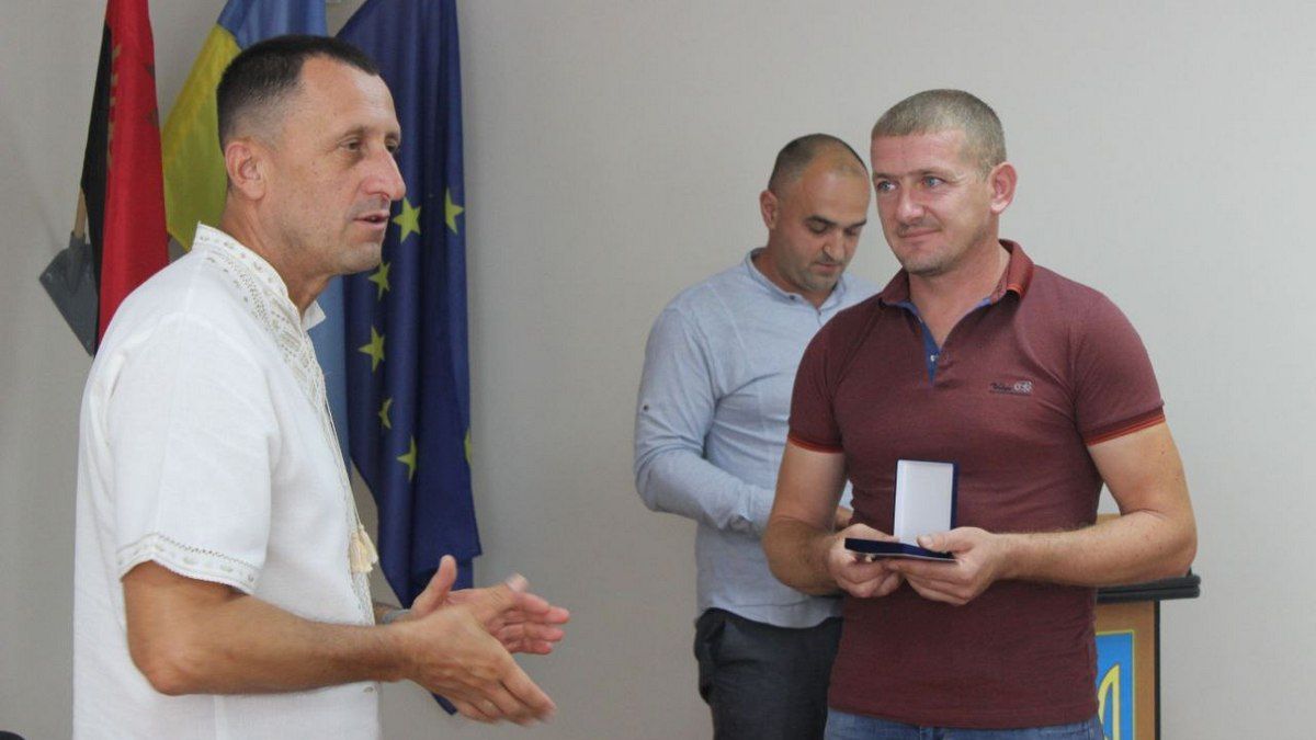 Медаль "Доблесть Прикарпаття" для жителя Марківки