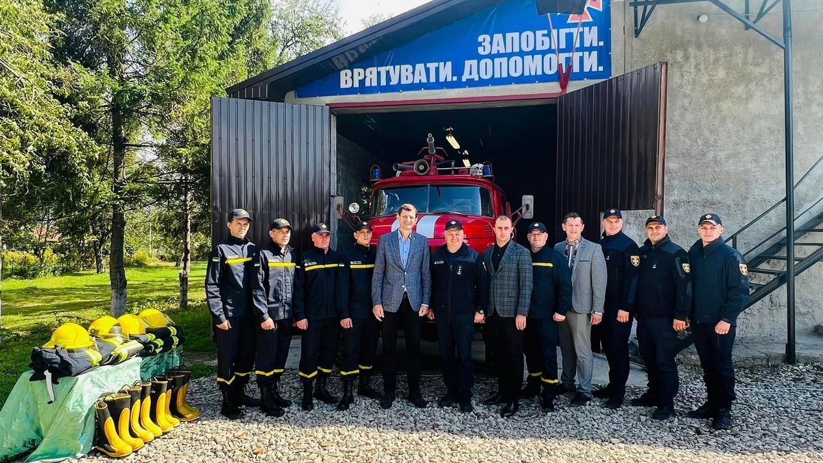 У Білих Ославах відкрили новий підрозділ пожежної охорони 1