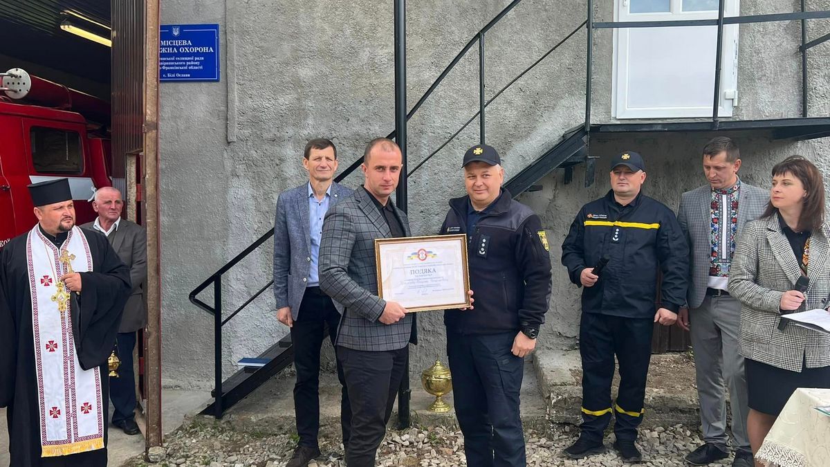 У Білих Ославах відкрили новий підрозділ пожежної охорони 3