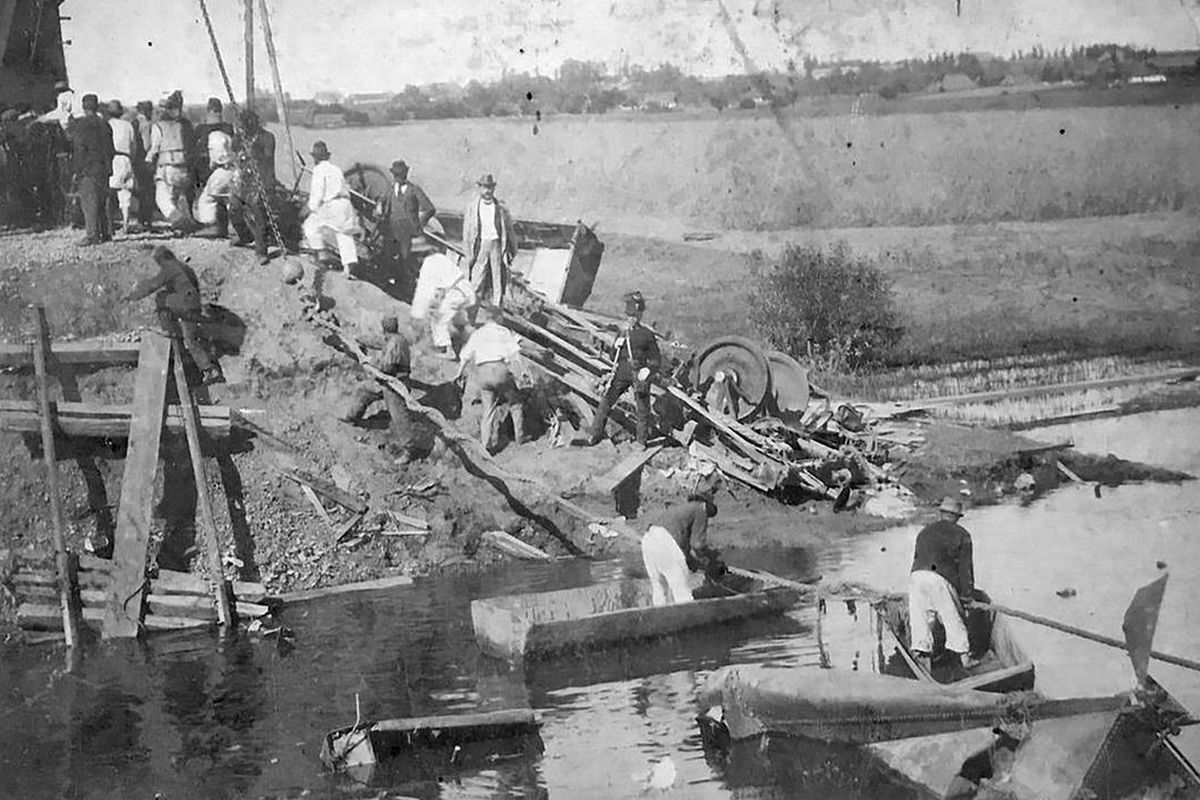Коломия. Залізнична аварія. 1897.